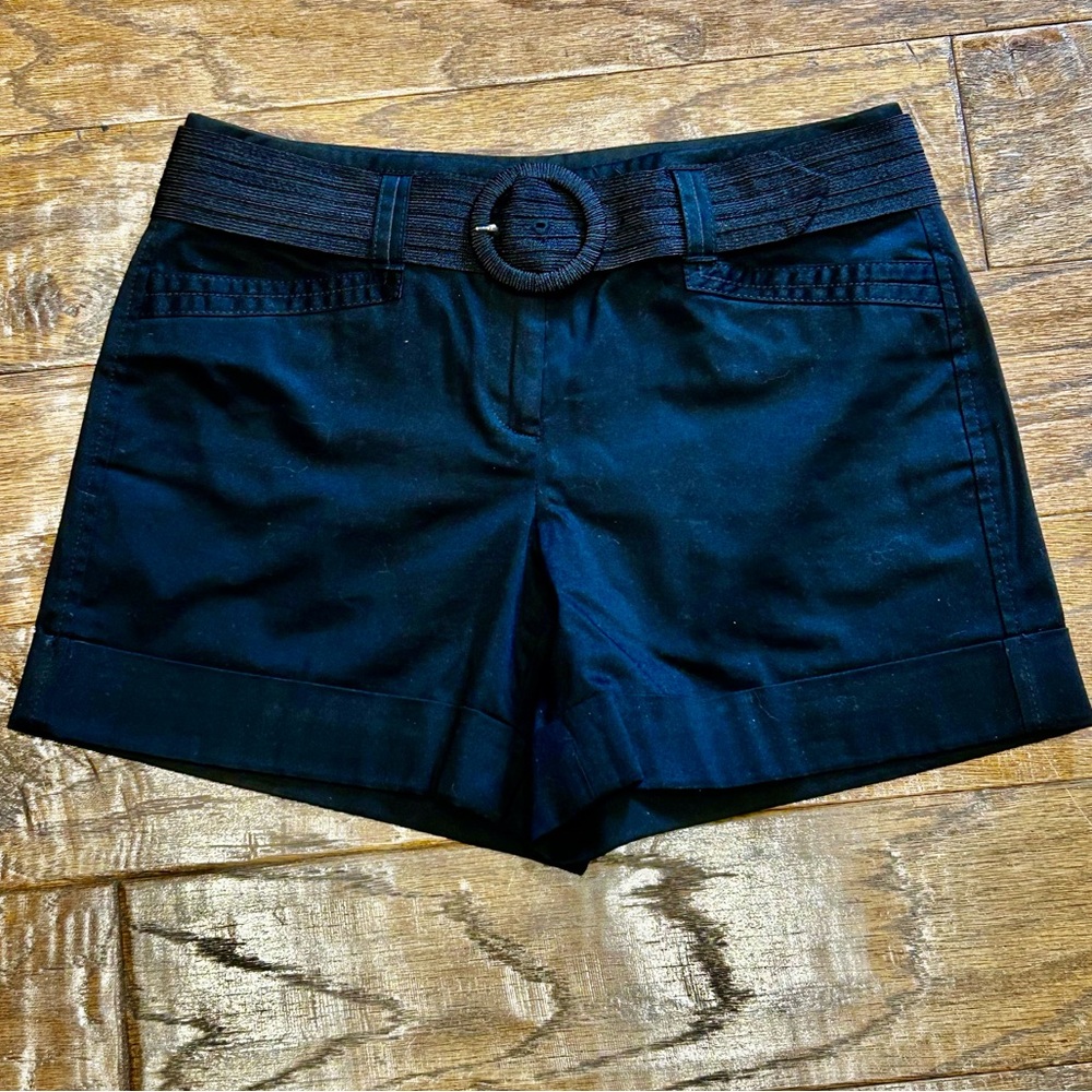 White House Black Market High Waist Black Shorts. Size 2